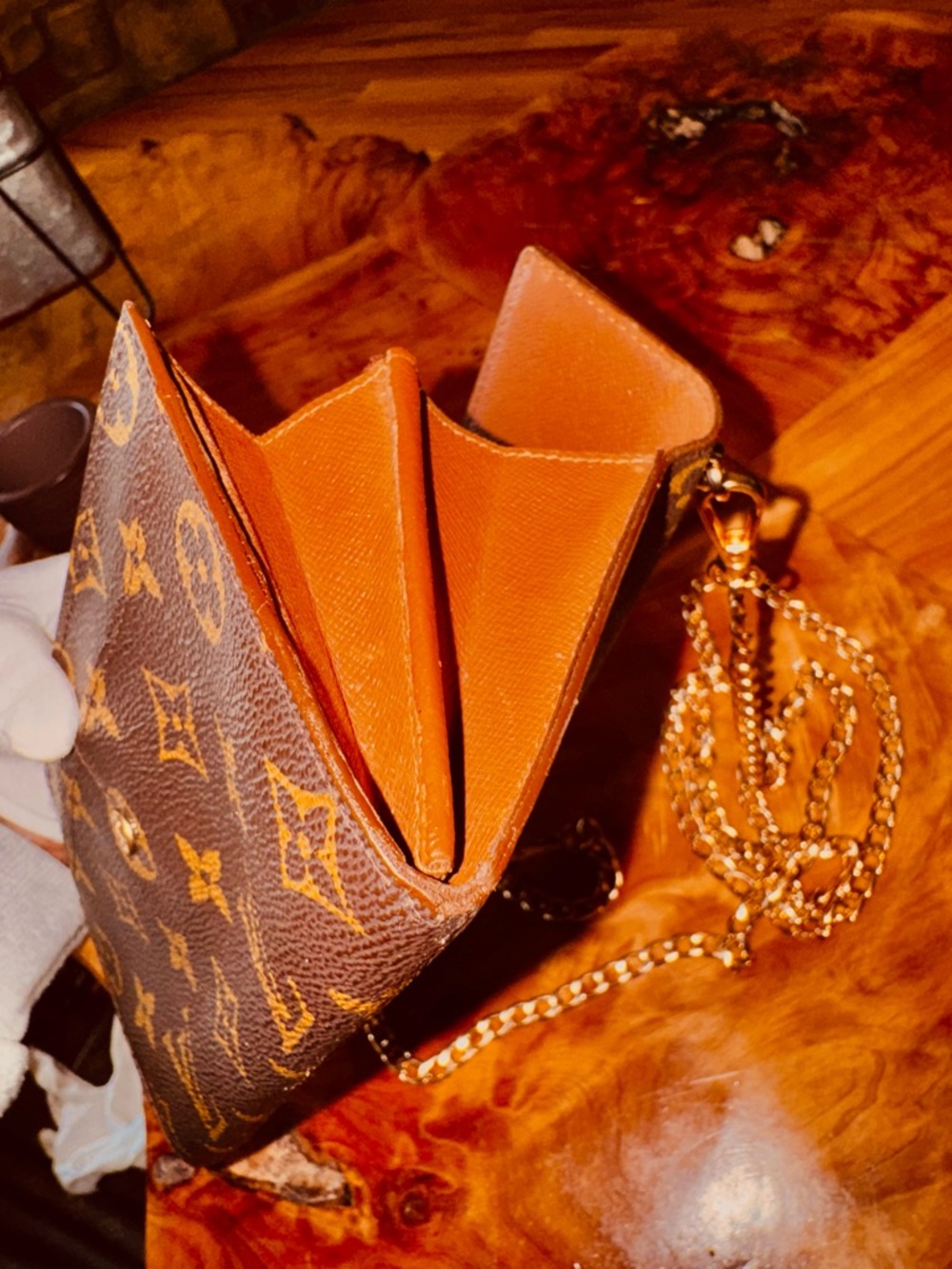 Louis Vuitton, beautiful vintage Sarah, long wallet, monogram, brown converted - Picture 9 of 14